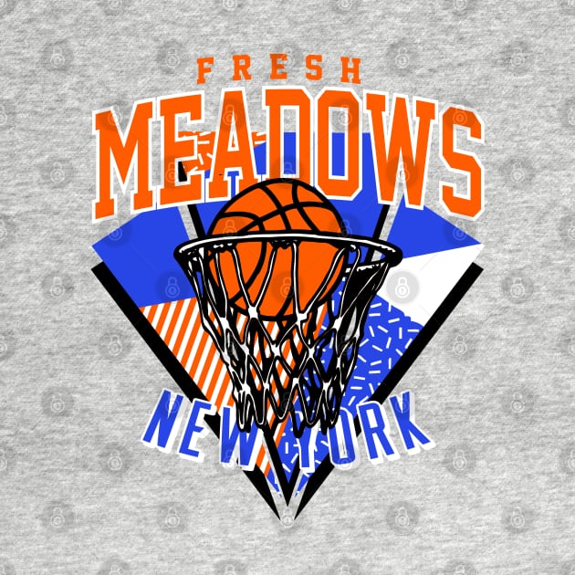 Fresh Meadows New York Basketball Throwback by funandgames